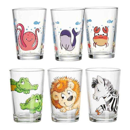 4262418976100 - Kindergläser Meeres- und Zootiere 205 ml 6er Set 4262418976100 - Kindergläser Meeres- und Zootiere 205 ml 6er Set