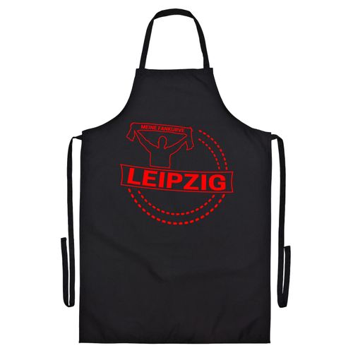 4068859139575 - multifanshop Grillschürze - Leipzig - Meine Fankurve - Druck rot - Schürze