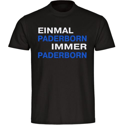 4068859058593 - multifanshop Kinder T-Shirt - Paderborn - Einmal Immer - Druck blau - Kind 4068859058593 - multifanshop Kinder T-Shirt - Paderborn - Einmal Immer - Druck blau - Kind
