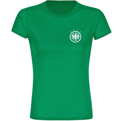 4068859269241 - multifanshop Damen T-Shirt - Deutschland - Adler Retro - Druck weiß - Frauen