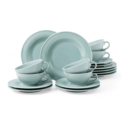 4052212124704 - Teeservice SELTMANN WEIDEN Geschirr-Set Beat Geschirr-Sets Gr 18 tlg blau Teeservice wunderschöne Farbglasur Made in Germany 18 Teile für 6 Personen
