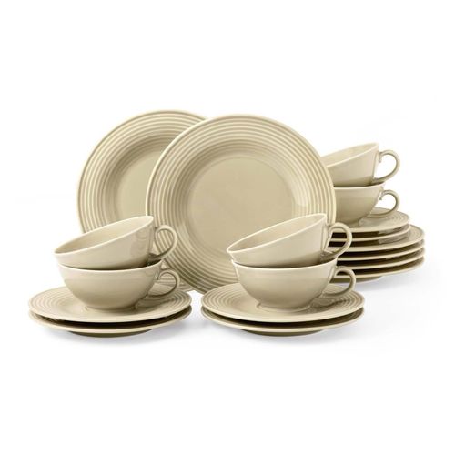 4052212124698 - Teeservice SELTMANN WEIDEN Geschirr-Set Beat Geschirr-Sets Gr 18 tlg beige Teeservice wunderschöne Farbglasur Made in Germany 18 Teile für 6 Personen 4052212124698 - Teeservice SELTMANN WEIDEN Geschirr-Set Beat Geschirr-Sets Gr 18 tlg beige Teeservice wunderschöne Farbglasur Made in Germany 18 Teile für 6 Personen