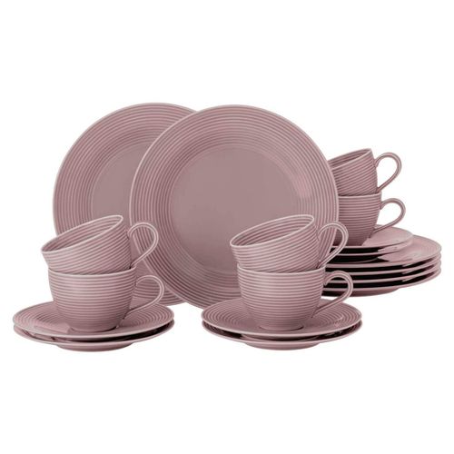 4052212138046 - Kaffeeservice SELTMANN WEIDEN Geschirr-Set 18 Teile Beat Geschirr-Sets Gr 18 tlg rosa mit Relief Made in Germany 4052212138046 - Kaffeeservice SELTMANN WEIDEN Geschirr-Set 18 Teile Beat Geschirr-Sets Gr 18 tlg rosa mit Relief Made in Germany