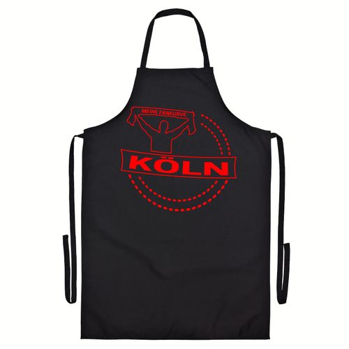 4068859138813 - multifanshop Grillschürze - Köln - Meine Fankurve - Druck rot - Schürze