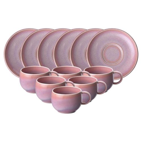 4262418978777 - like by Villeroy & Boch Espressotassen mit Untertassen Perlemor Coral 60 ml 6er Set