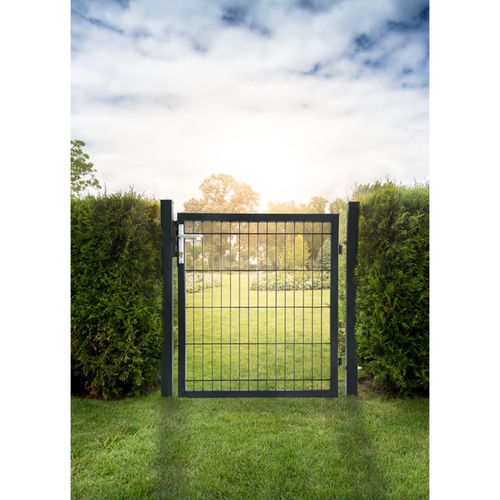 4058166027504 - HOME DELUXE Doppelstabmatten Gartentor PORTARIUS anthrazit 14m 4058166027504 - HOME DELUXE Doppelstabmatten Gartentor PORTARIUS anthrazit 14m