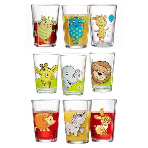 4262418973659 - Kindergläser Monster Dschungel Wald 205 ml 9er Set 4262418973659 - Kindergläser Monster Dschungel Wald 205 ml 9er Set