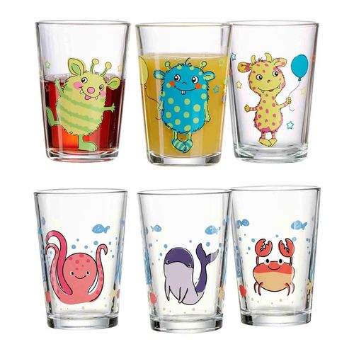4262418976131 - Kindergläser Meerestiere und Monsterchen 205 ml 6er Set 4262418976131 - Kindergläser Meerestiere und Monsterchen 205 ml 6er Set