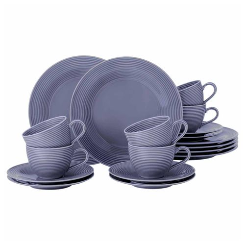 4052212138282 - Kaffeeservice SELTMANN WEIDEN Geschirr-Set 18 Teile Beat Geschirr-Sets Gr 18 tlg blau (blau lila) mit Relief Made in Germany 4052212138282 - Kaffeeservice SELTMANN WEIDEN Geschirr-Set 18 Teile Beat Geschirr-Sets Gr 18 tlg blau (blau lila) mit Relief Made in Germany