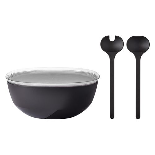 4262418978517 - Servierschale mit Deckel & Salatbesteck Silueta 5000 ml