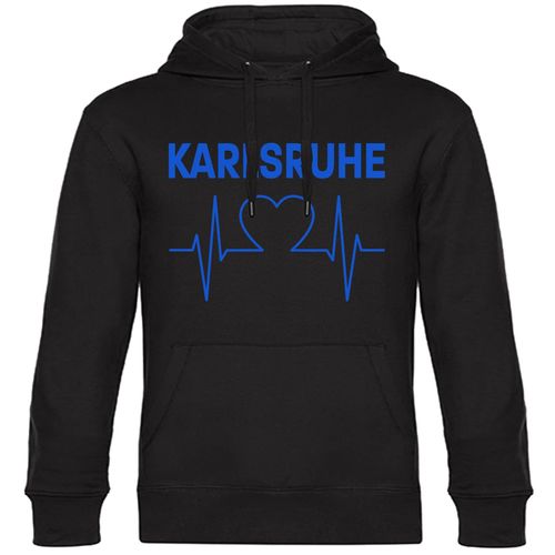 4068859039240 - multifanshop Kapuzen Sweatshirt - Karlsruhe - Herzschlag - Druck blau - Hoodie 4068859039240 - multifanshop Kapuzen Sweatshirt - Karlsruhe - Herzschlag - Druck blau - Hoodie