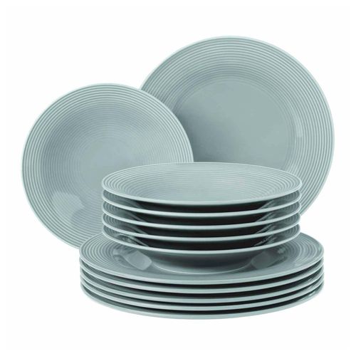4052212090924 - Tafelservice SELTMANN WEIDEN Teller Set Geschirr-Set Beat Geschirr-Sets Gr 12 tlg blau (arktisblau) Tafelservice wunderschöne Farbglasur Made in Germany 12 Teile für 6 Personen 4052212090924 - Tafelservice SELTMANN WEIDEN Teller Set Geschirr-Set Beat Geschirr-Sets Gr 12 tlg blau (arktisblau) Tafelservice wunderschöne Farbglasur Made in Germany 12 Teile für 6 Personen