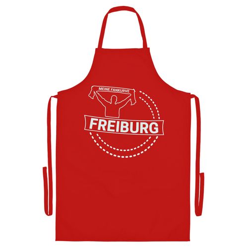 4068859136543 - multifanshop Grillschürze - Freiburg - Meine Fankurve - Druck weiß - Schürze 4068859136543 - multifanshop Grillschürze - Freiburg - Meine Fankurve - Druck weiß - Schürze