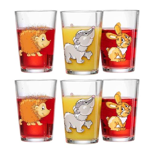4262418973390 - Kindergläser Waldtiere 205 ml 6er Set 4262418973390 - Kindergläser Waldtiere 205 ml 6er Set