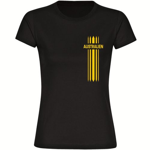 4068859277871 - multifanshop Damen T-Shirt - Australien - Streifen - Druck gelb - Frauen 4068859277871 - multifanshop Damen T-Shirt - Australien - Streifen - Druck gelb - Frauen