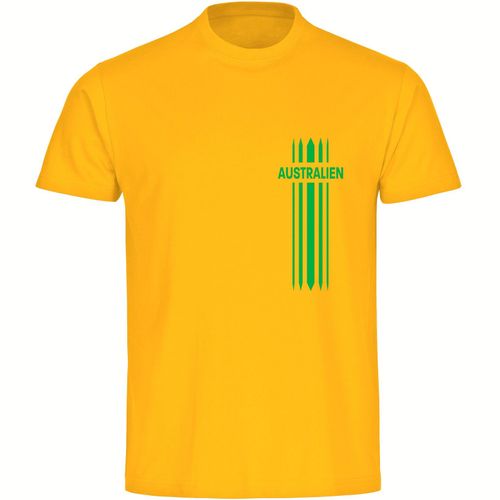 4068859276935 - multifanshop Herren T-Shirt - Australien - Streifen - Druck grün - Männer