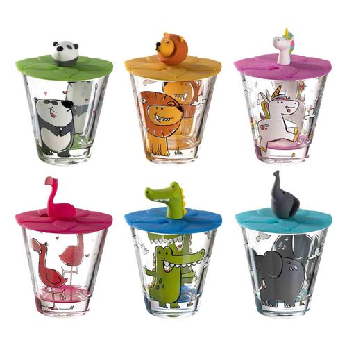 4260578497558 - Kinderbecher mit Deckel Bambini 215 ml 6er Set