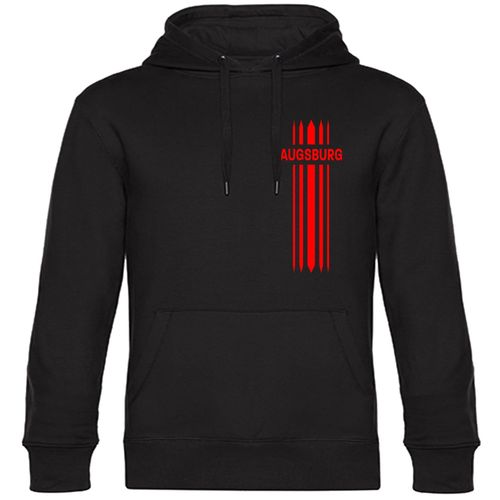 4068859119201 - multifanshop Kapuzen Sweatshirt - Augsburg - Streifen - Druck rot - Hoodie 4068859119201 - multifanshop Kapuzen Sweatshirt - Augsburg - Streifen - Druck rot - Hoodie