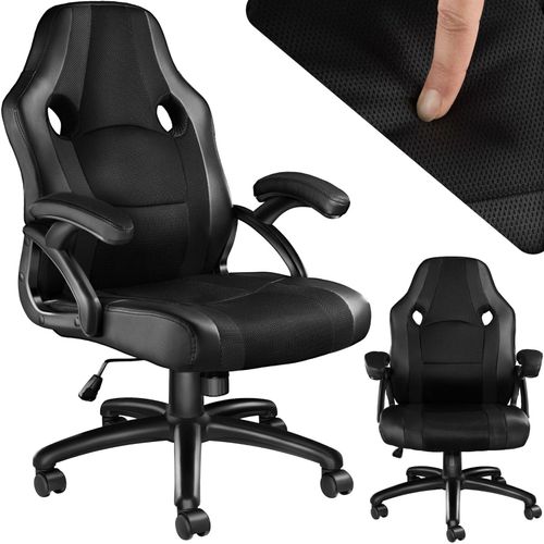 4061173073242 - tectakeÂ® - Bürostuhl Gaming Stuhl - Luxus Schreibtischstuhl Bürostuhl - Rennstuhl Schreibtischstuhl Gaming Stuhl Benny - schwarz