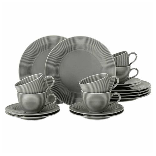 4052212090894 - Kaffeeservice SELTMANN WEIDEN Geschirr-Set Service Beat Geschirr-Sets Gr 18 tlg grau (perlgrau) Geschirr-Sets für 6 Personen wunderschöne Farbglasur Made in Germany 18 Teile 4052212090894 - Kaffeeservice SELTMANN WEIDEN Geschirr-Set Service Beat Geschirr-Sets Gr 18 tlg grau (perlgrau) Geschirr-Sets für 6 Personen wunderschöne Farbglasur Made in Germany 18 Teile