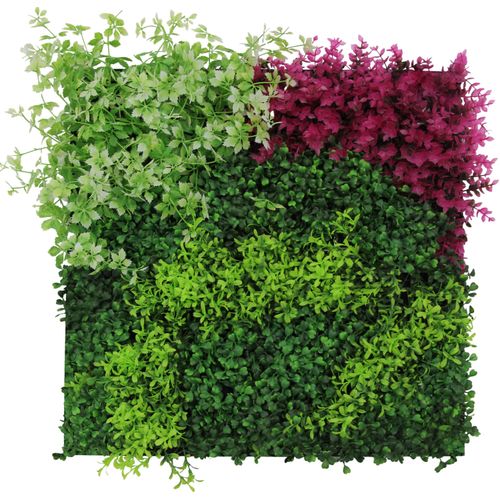 4250055118861 - Modular Wall Akustik 3D Paneele 520 x 520 mm Pink Mixed Flora Kunst Pflanzwand Floral - Jangal