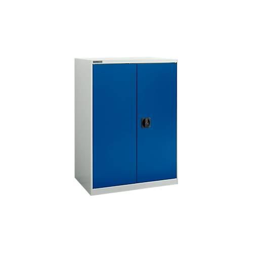 4051273634535 - Flügeltürenschrank Select MS-i 12408 Stahlblech B 800 x T 400 x H 1215 mm 3 OH Lichtgrau Enzianblau bis 150 kg 4051273634535 - Flügeltürenschrank Select MS-i 12408 Stahlblech B 800 x T 400 x H 1215 mm 3 OH Lichtgrau Enzianblau bis 150 kg