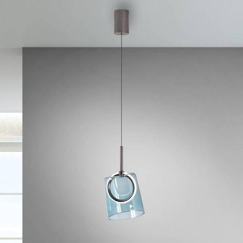 4012248383599 - Paul Neuhaus LED-Pendellampe Zula blau Ø 15 cm Glas