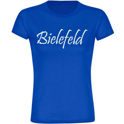 4068859065270 - multifanshop Damen T-Shirt - Bielefeld - Schriftzug - Druck weiß - Frauen 4068859065270 - multifanshop Damen T-Shirt - Bielefeld - Schriftzug - Druck weiß - Frauen