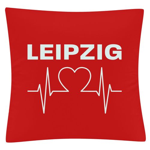 4068859112752 - multifanshop Kissenbezug - Leipzig - Herzschlag - Druck weiß - Kissen 4068859112752 - multifanshop Kissenbezug - Leipzig - Herzschlag - Druck weiß - Kissen