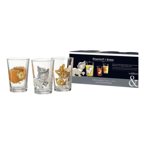 4006344818000 - Kindergläser Waldtiere 205 ml 3er Set 4006344818000 - Kindergläser Waldtiere 205 ml 3er Set