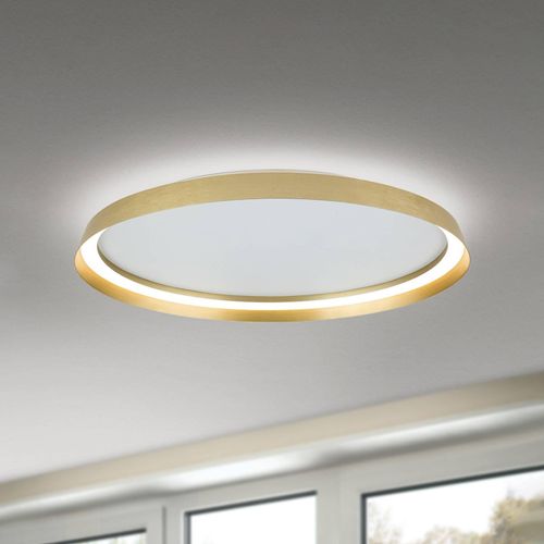 9003090278190 - LED-Deckenlampe Manta Ø 60 cm goldfarben Alu up down