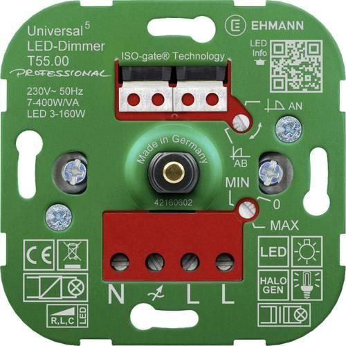 4012096007388 - 5500x0000 Universal-Dimmer Geeignet für Leuchtmittel LED-Lampe Halogenlampe Glühlampe Filament LEDs LED Treiber