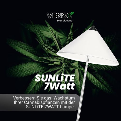 7350067690304 - SUNLiTE 7W LED Vollspektrum Pflanzenlampe Weiß Indoor Plants Pflanzen Beleuchtung mit ausziehbarem Teleskopstab Parus Pflanzenlampe für kleine und mittelgroße Zimmerpflanzen