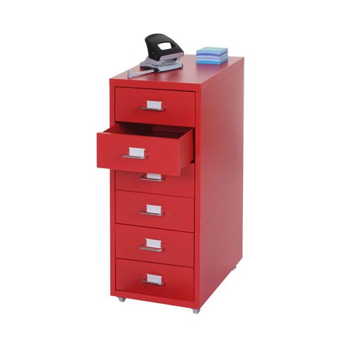 4057651280769 - Rollcontainer Preston T851 Schubladenschrank Stahlschrank 69x28x41cm 6 Schubladen ~ rot 4057651280769 - Rollcontainer Preston T851 Schubladenschrank Stahlschrank 69x28x41cm 6 Schubladen ~ rot