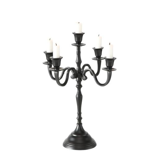 4020607651227 - Kerzenhalter Victoria schwarz H40 x Ø30 cm 4020607651227 - Kerzenhalter Victoria schwarz H40 x Ø30 cm