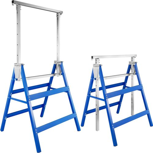4260505444884 - tectake® 2er-Set Gerüstbock aus Stahl-Vierkantrohr 7-fach höhenverstellbar 795 - 130 cm mit Sicherheitsspinden 4260505444884 - tectake® 2er-Set Gerüstbock aus Stahl-Vierkantrohr 7-fach höhenverstellbar 795 - 130 cm mit Sicherheitsspinden
