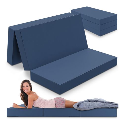 4260346889493 - Bestschlaf Klappbare Gästematratze 3-teilige Faltmatratze Schaumstoff extra dick 4260346889493 - Bestschlaf Klappbare Gästematratze 3-teilige Faltmatratze Schaumstoff extra dick