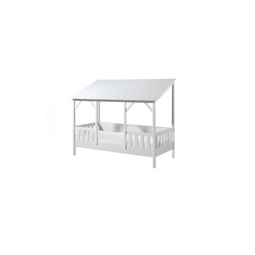 5420070230988 - VIPACK - Hausbett mit 90 x 200 cm Liegefläche Dach in Weiß 5420070230988 - VIPACK - Hausbett mit 90 x 200 cm Liegefläche Dach in Weiß