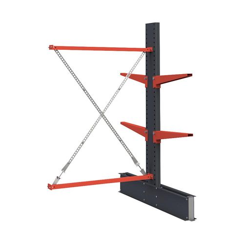 4061753287328 - Kragarmregal Attillo schwer doppelseitig HxB 2000 x 1000 mm Kragarm 600 mm Anbauregal kaiserkraft