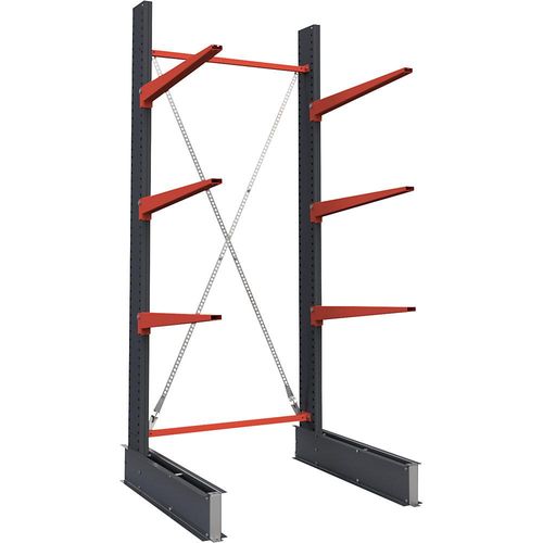 4061753286895 - Kragarmregal Attillo schwer einseitig HxB 3000 x 1000 mm Kragarm 1000 mm Grundregal kaiserkraft 4061753286895 - Kragarmregal Attillo schwer einseitig HxB 3000 x 1000 mm Kragarm 1000 mm Grundregal kaiserkraft