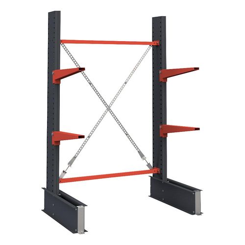 4061753286680 - Kragarmregal Attillo schwer einseitig HxB 2000 x 1500 mm Kragarm 600 mm Grundregal kaiserkraft