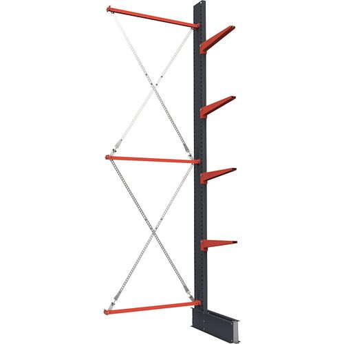 4061753287748 - Kragarmregal Attillo schwer einseitig HxB 4000 x 1000 mm Kragarm 600 mm Anbauregal kaiserkraft 4061753287748 - Kragarmregal Attillo schwer einseitig HxB 4000 x 1000 mm Kragarm 600 mm Anbauregal kaiserkraft