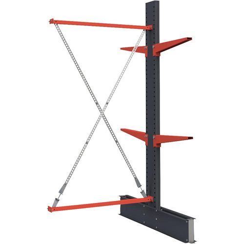 4061753287441 - Kragarmregal Attillo schwer doppelseitig HxB 2500 x 1000 mm Kragarm 600 mm Anbauregal kaiserkraft 4061753287441 - Kragarmregal Attillo schwer doppelseitig HxB 2500 x 1000 mm Kragarm 600 mm Anbauregal kaiserkraft