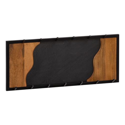 4251757718267 - Wandgarderobe Mango Massivholz Steinoptik 80x36x6 cm Hakenleiste für Jacken Schals und Mützen Flurgarderobe mit Wellenmuster Garderobe Wand 4251757718267 - Wandgarderobe Mango Massivholz Steinoptik 80x36x6 cm Hakenleiste für Jacken Schals und Mützen Flurgarderobe mit Wellenmuster Garderobe Wand