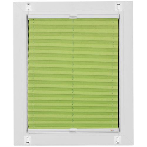 4001442669004 - Plissee Start-up Style Crush grün (apfelgrün) Plissees 125cm zweiseitig verschiebbar 87cm Obermaterial 100% Polyester geklebt mit Gelenkklebeplatte B87cm H125cm