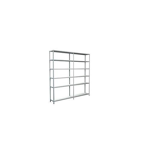 4004514122483 - Steckregal Stecksystem Grund- und Anbauregal Regale Metall weiß 2300x2200x350 mm 12 Böden Gr B H T 220 cm x 230 cm x 35 cm weiß Werkstatt-Regale 4004514122483 - Steckregal Stecksystem Grund- und Anbauregal Regale Metall weiß 2300x2200x350 mm 12 Böden Gr B H T 220 cm x 230 cm x 35 cm weiß Werkstatt-Regale