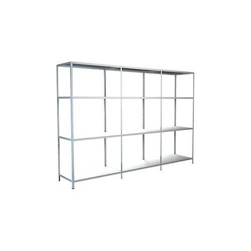 4004514121462 - Steckregal Stecksystem Grund- und 2x Anbauregale Regale Metall weiß 1800x2600x350 mm 12 Böden Gr B H T 260 cm x 180 cm x 35 cm weiß Werkstatt-Regale 4004514121462 - Steckregal Stecksystem Grund- und 2x Anbauregale Regale Metall weiß 1800x2600x350 mm 12 Böden Gr B H T 260 cm x 180 cm x 35 cm weiß Werkstatt-Regale