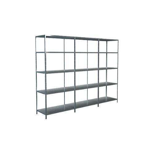 4004514122957 - Steckregal Stecksystem Grund- und 2x Anbauregale Regale Metall verzinkt 1800x2600x500 mm 15 Böden Gr B H T 260 cm x 200 cm x 50 cm silberfarben Werkstatt-Regale 4004514122957 - Steckregal Stecksystem Grund- und 2x Anbauregale Regale Metall verzinkt 1800x2600x500 mm 15 Böden Gr B H T 260 cm x 200 cm x 50 cm silberfarben Werkstatt-Regale