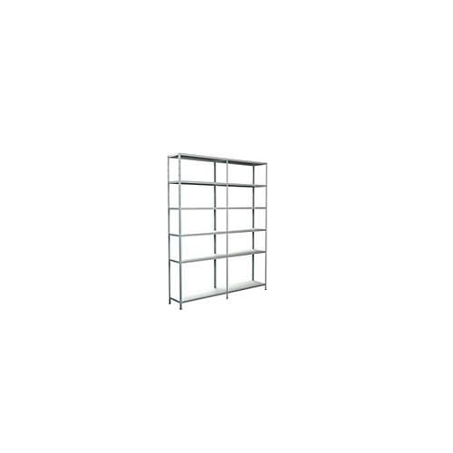 4004514122469 - Steckregal Stecksystem Grund- und Anbauregal Regale Metall weiß 2300x1800x350 mm 12 Böden weiß Regal- Ordnungssysteme 4004514122469 - Steckregal Stecksystem Grund- und Anbauregal Regale Metall weiß 2300x1800x350 mm 12 Böden weiß Regal- Ordnungssysteme