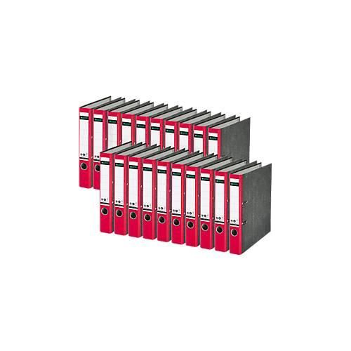 4002432489763 - Ordner LEITZ®1050 DIN A4 Rückenbreite 52 mm Griffloch geklebtes Rückenschild klimaneutral Hartpappe 20 Stück rot 4002432489763 - Ordner LEITZ®1050 DIN A4 Rückenbreite 52 mm Griffloch geklebtes Rückenschild klimaneutral Hartpappe 20 Stück rot